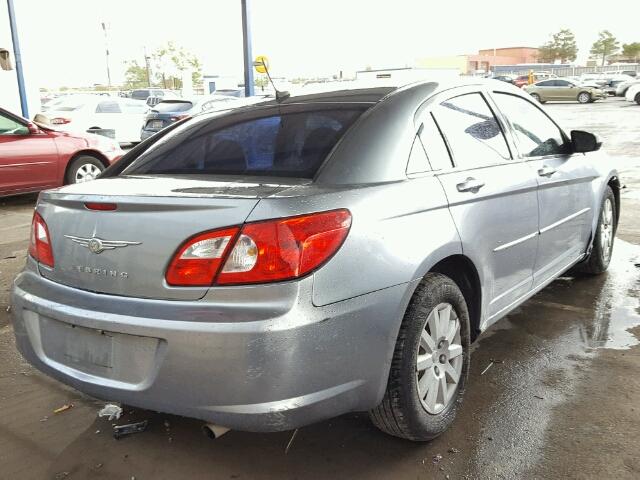 1C3LC46K38N218568 - 2008 CHRYSLER SEBRING LX GRAY photo 4