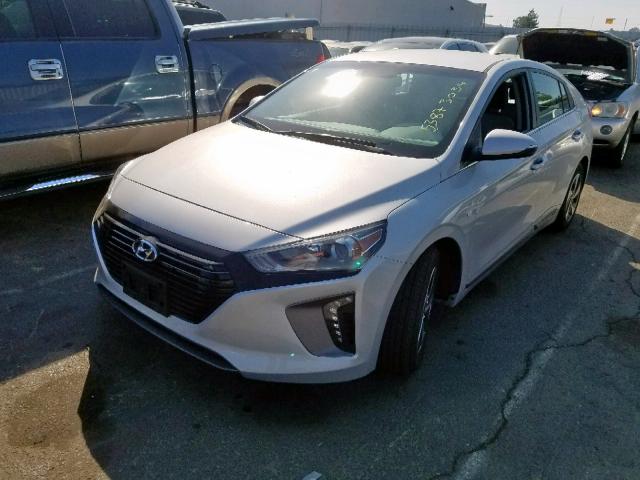 KMHC75LC7JU061704 - 2018 HYUNDAI IONIQ SEL SILVER photo 2