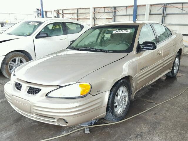 1G2NF52E81C205998 - 2001 PONTIAC GRAND AM S GOLD photo 2