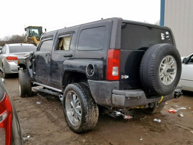 5GTDN136268138425 - 2006 HUMMER H3 BLACK photo 3