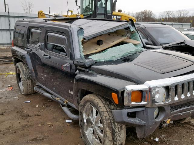 5GTDN136268138425 - 2006 HUMMER H3 BLACK photo 9