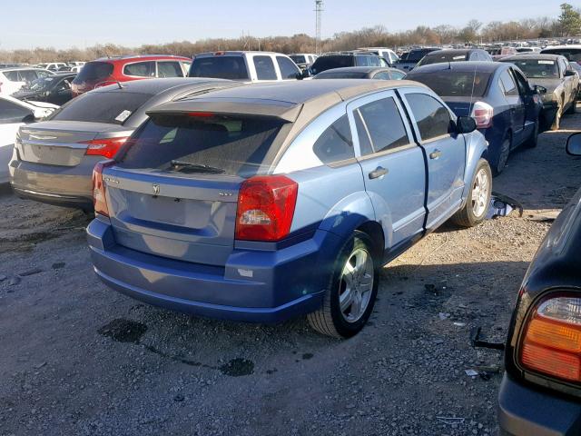 1B3HB48BX7D235293 - 2007 DODGE CALIBER SX BLUE photo 4