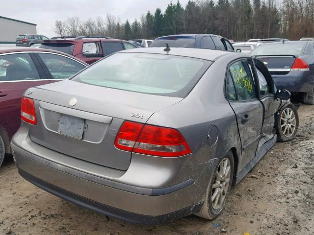 YS3FB49S741055540 - 2004 SAAB 9-3 LINEAR GRAY photo 4