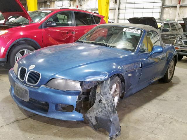 WBACH9348YLF90192 - 2000 BMW Z3 2.3 BLUE photo 2