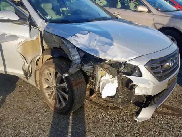 5NPE34AF7HH496257 - 2017 HYUNDAI SONATA SPO SILVER photo 9