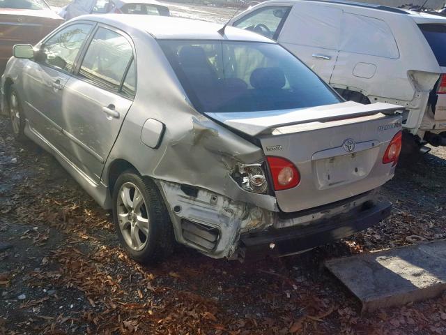 2T1BY30E85C434999 - 2005 TOYOTA COROLLA XR 银色 照片 3