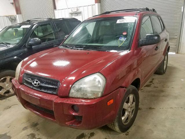 KM8JM12B86U461635 - 2006 HYUNDAI TUCSON GL MAROON photo 2