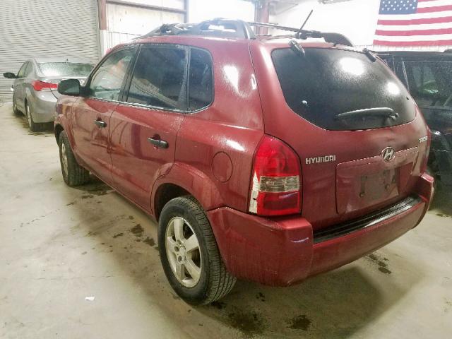 KM8JM12B86U461635 - 2006 HYUNDAI TUCSON GL MAROON photo 3