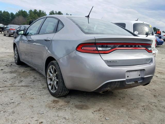 1C3CDFBB3FD116267 - 2015 DODGE DART SXT GRAY photo 3