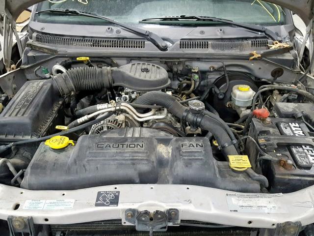 1B7GL22X1YS572691 - 2000 DODGE DAKOTA GRAY photo 7