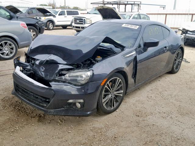 JF1ZCAC17E9604260 - 2014 SUBARU BRZ 2.0 LI GRAY photo 2