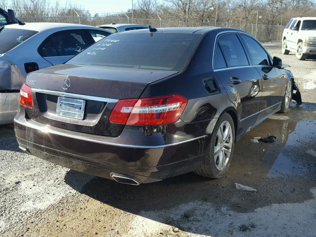 WDDHF7CB8AA007268 - 2010 MERCEDES-BENZ E 550 BROWN photo 4