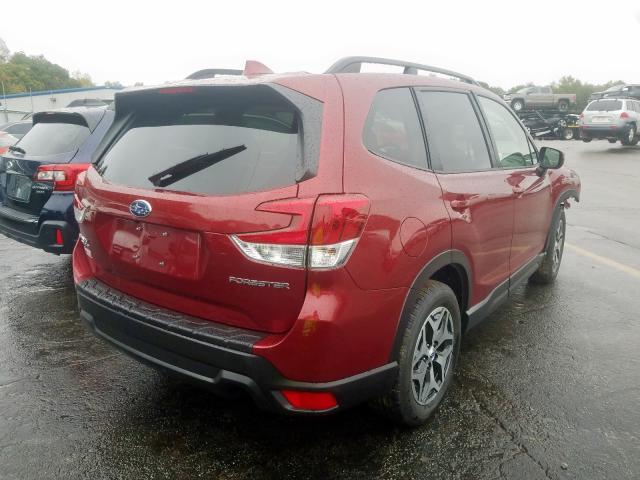 JF2SKAGC8KH550660 - 2019 SUBARU FORESTER P RED photo 4