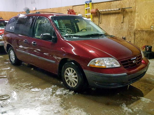 2FMZA514XYBB10188 - 2000 FORD WINDSTAR L BURGUNDY photo 1