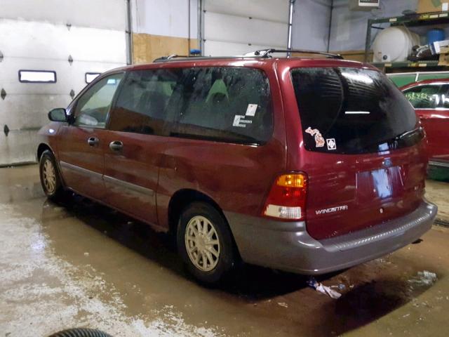 2FMZA514XYBB10188 - 2000 FORD WINDSTAR L BURGUNDY photo 3