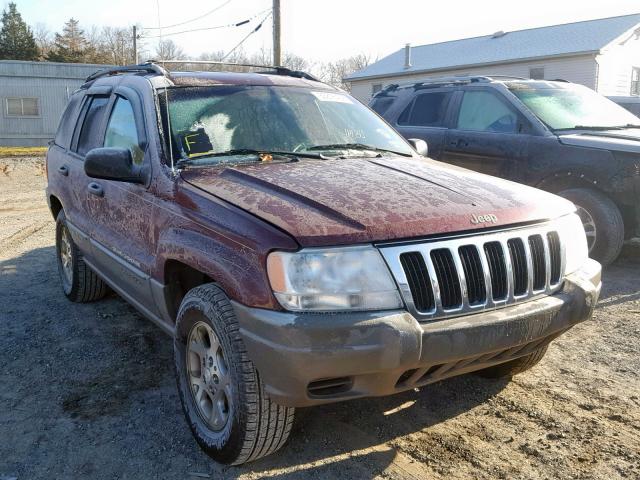 1J4GW48S22C315775 - 2002 JEEP GRAND CHER MAROON photo 1