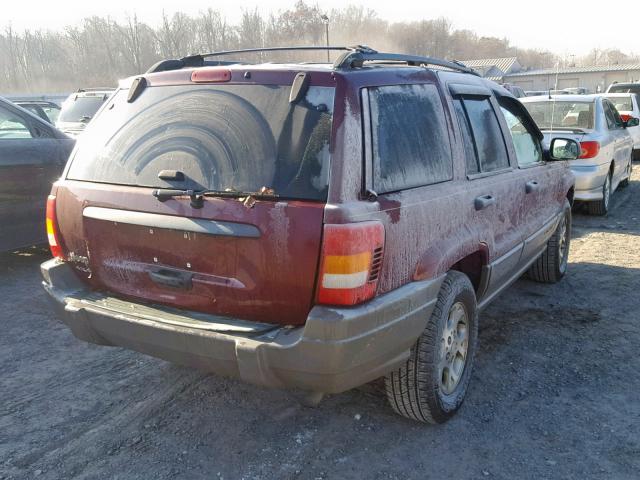 1J4GW48S22C315775 - 2002 JEEP GRAND CHER MAROON photo 4