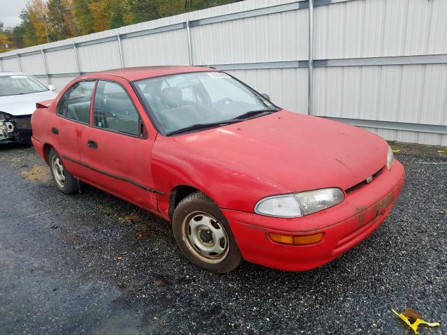 1Y1SK5263SZ046059 - 1995 GEO PRIZM BASE წითელი ფოტო 1