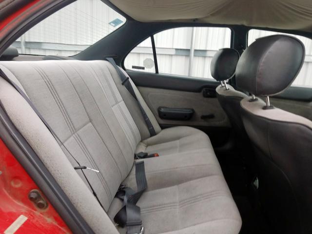 1Y1SK5263SZ046059 - 1995 GEO PRIZM BASE წითელი ფოტო 6