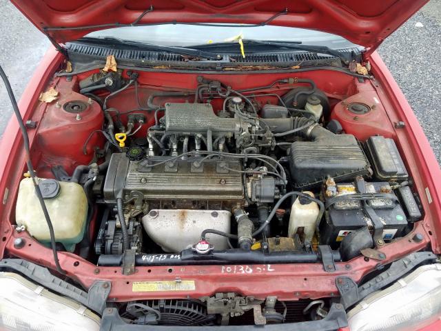 1Y1SK5263SZ046059 - 1995 GEO PRIZM BASE წითელი ფოტო 7