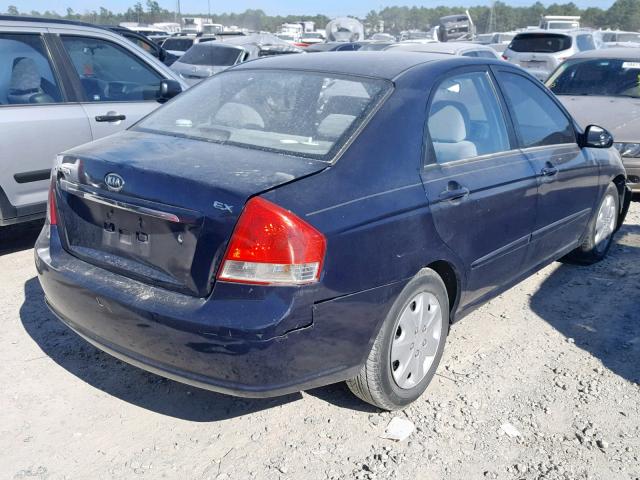 KNAFE121X75406935 - 2007 KIA SPECTRA EX BLUE photo 4