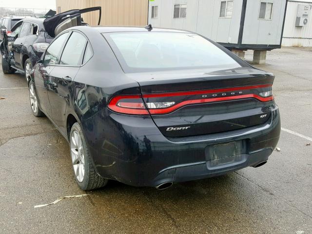 1C3CDFBAXDD344951 - 2013 DODGE DART SXT BLACK photo 3