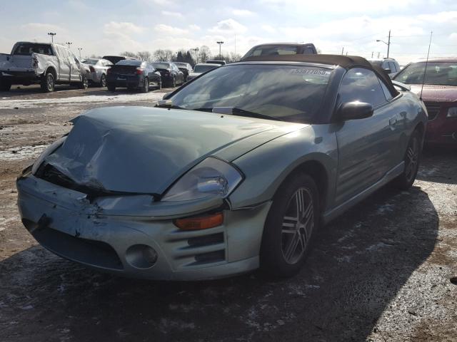 4A3AE75H03E034649 - 2003 MITSUBISHI ECLIPSE SP SILVER photo 2