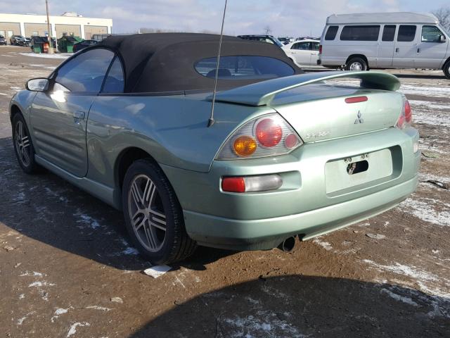 4A3AE75H03E034649 - 2003 MITSUBISHI ECLIPSE SP SILVER photo 3