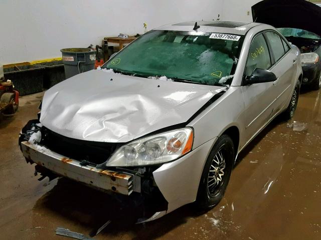 1G2ZH57N384165080 - 2008 PONTIAC G6 GT SILVER photo 2