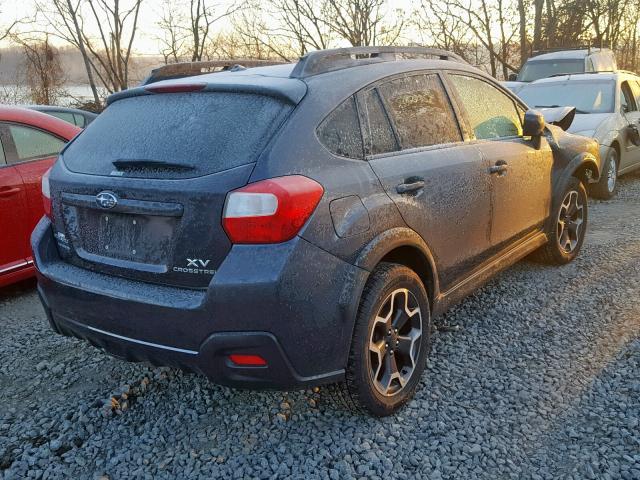 JF2GPAVC7EH309784 - 2014 SUBARU XV CROSSTR BLUE photo 4