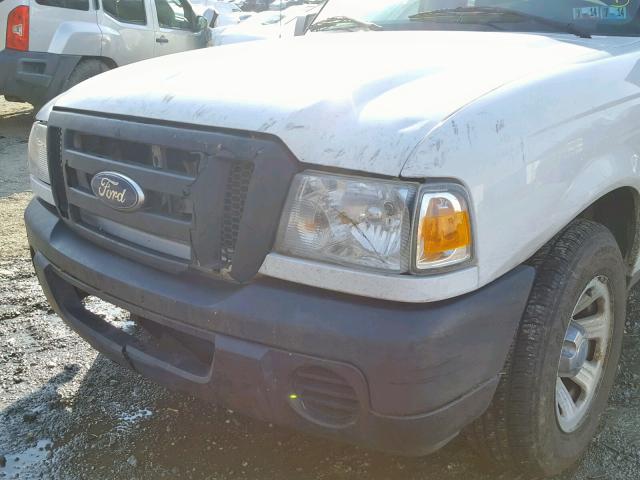 1FTKR1ADXBPA80357 - 2011 FORD RANGER WHITE photo 9