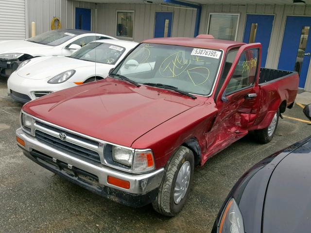 4TARN81P7RZ264470 - 1994 TOYOTA PICKUP 1/2 RED photo 2