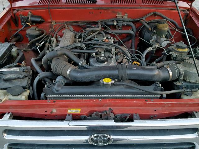 4TARN81P7RZ264470 - 1994 TOYOTA PICKUP 1/2 RED photo 7