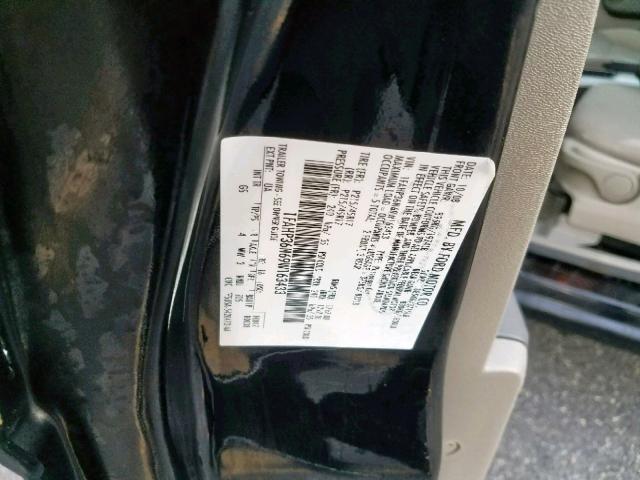 1FAHP36N69W163433 - 2009 FORD FOCUS SES BLACK photo 10