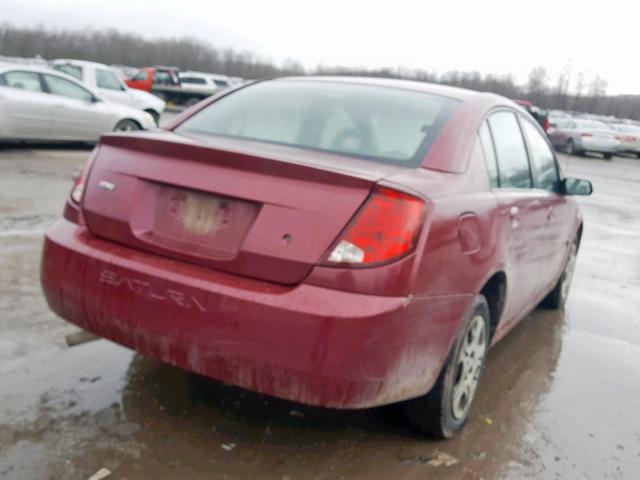 1G8AJ52FX5Z137038 - 2005 SATURN ION LEVEL MAROON photo 4