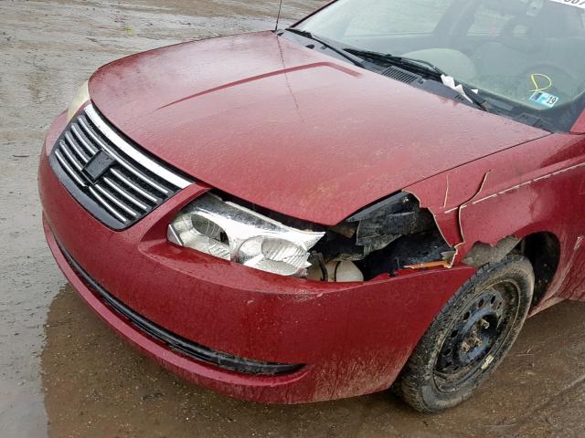 1G8AJ52FX5Z137038 - 2005 SATURN ION LEVEL MAROON photo 9