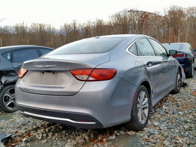 1C3CCCAB2FN722611 - 2015 CHRYSLER 200 LIMITE SILVER photo 4