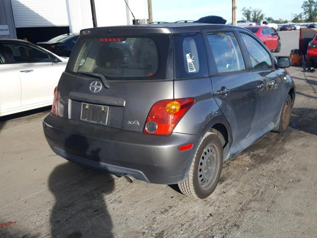 JTKKT624250129554 - 2005 TOYOTA SCION XA GRAY photo 4