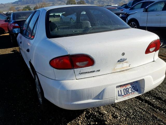 1G1JF524417110440 - 2001 CHEVROLET CAVALIER L WHITE photo 3