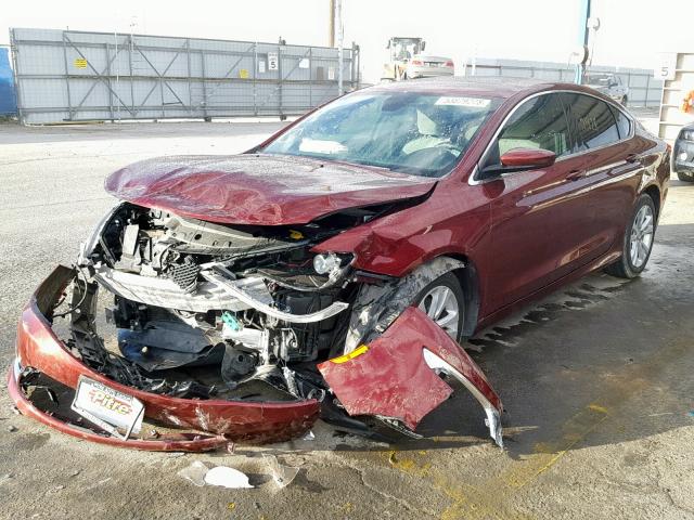 1C3CCCAG4GN122671 - 2016 CHRYSLER 200 LIMITE MAROON photo 2