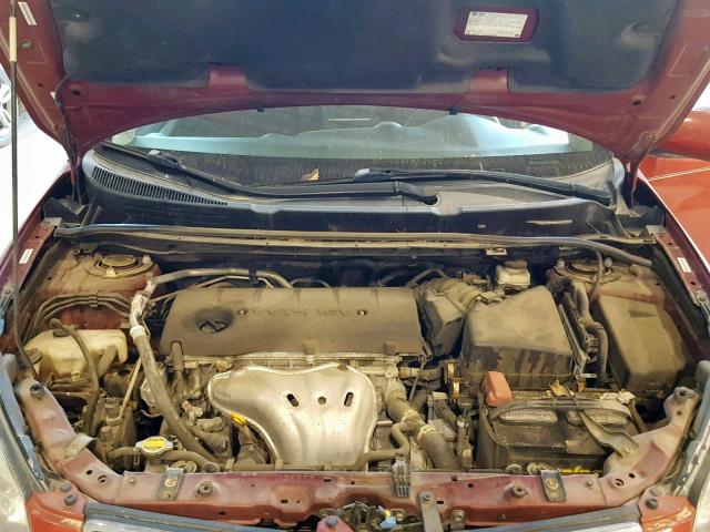 5Y2SP67019Z444512 - 2009 PONTIAC VIBE RED photo 7