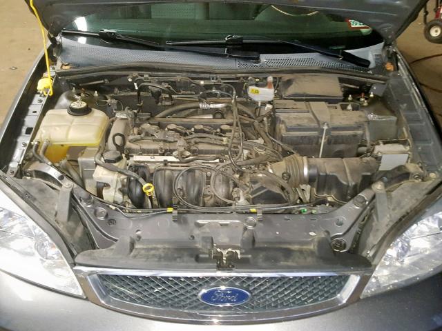 1FAFP34N77W289811 - 2007 FORD FOCUS ZX4 GRAY photo 7