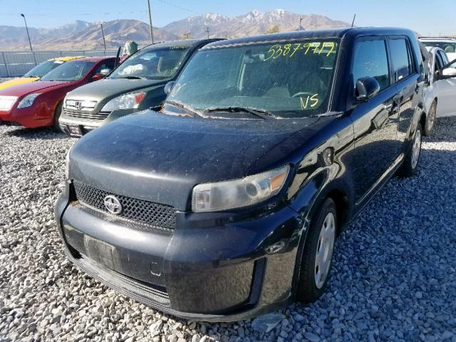 JTLKE50E191083470 - 2009 TOYOTA SCION XB შავი ფოტო 2