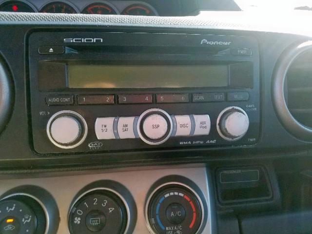 JTLKE50E191083470 - 2009 TOYOTA SCION XB შავი ფოტო 9