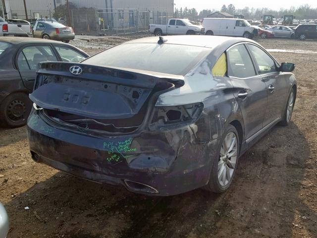 KMHFH4JG3CA169767 - 2012 HYUNDAI AZERA GLS BLACK photo 4