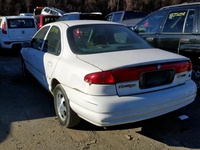 3MEFM6532YM606444 - 2000 MERCURY MYSTIQUE G WHITE photo 3