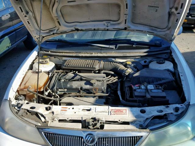 3MEFM6532YM606444 - 2000 MERCURY MYSTIQUE G WHITE photo 7