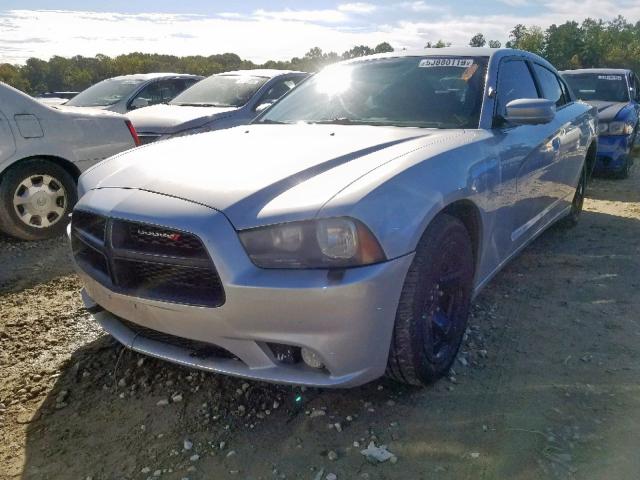 2C3CDXAT0CH282552 - 2012 DODGE CHARGER PO SILVER photo 2