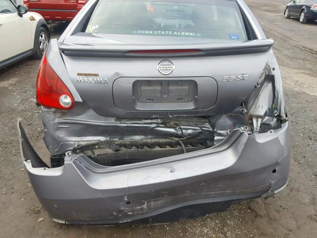 1N4BA41E17C848622 - 2007 NISSAN MAXIMA SE CHARCOAL photo 9