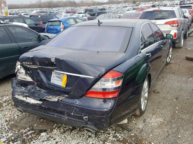 WDDNG71XX7A139794 - 2007 MERCEDES-BENZ S 550 BLUE photo 4